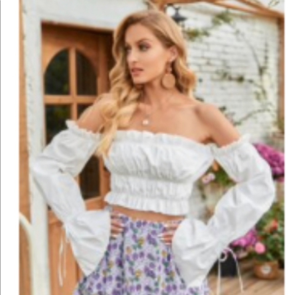 SHEIN Off The Shoulder Crop top